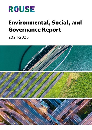 Front cover of ESG Annual Report 2024-2025