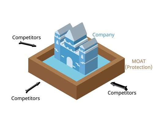Moat as protection for a business